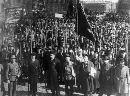 Red Guard units during May Day demonstration. 1917. Sputnik