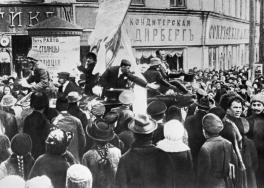 A demonstration on a square during the February Revolution. Sputnik
