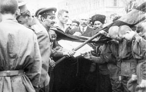 A female death squad being sworn in, July 1917, Petrograd. Sputnik